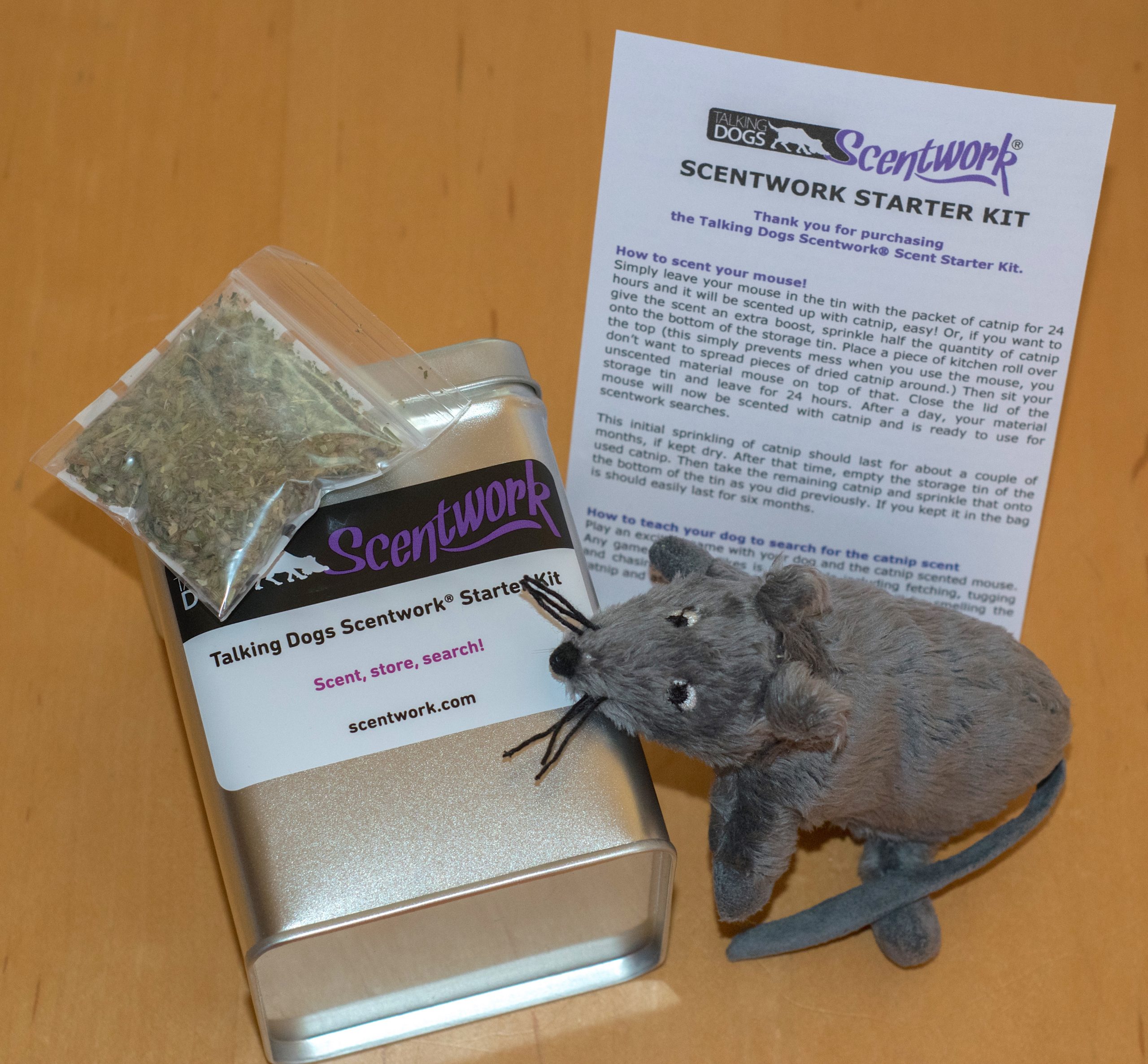 Scentwork starter kit catnip mouse
