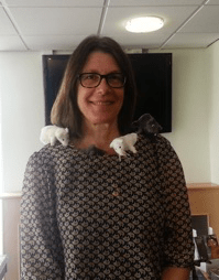 Susan Friedman with scentwork mice