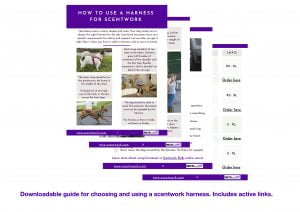 downloadable scentwork harness guide