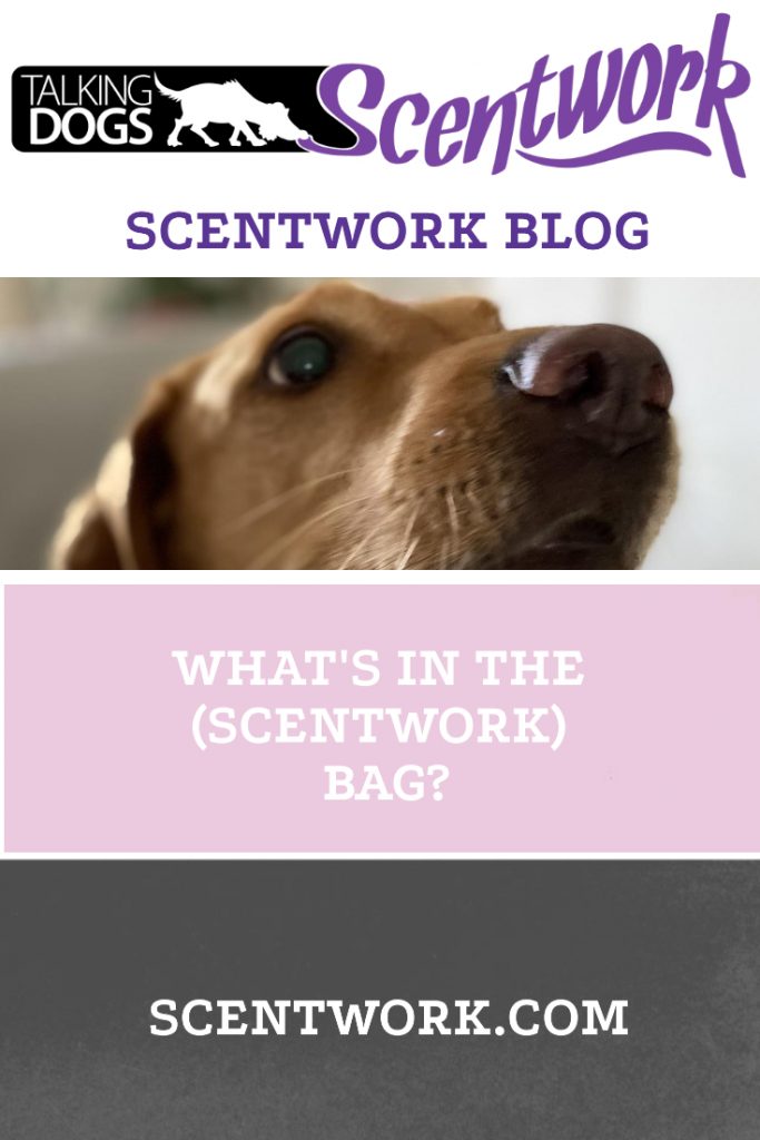 scentwork bag blog